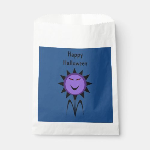 Evil Flower Kawaii Goth Halloween Trick or Treat Favor Bag