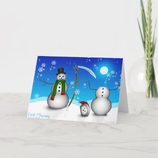 Evil Frosty (Card) Holiday Card