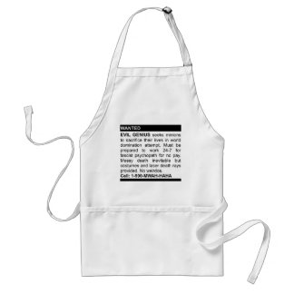 Evil Genius Ad Adult Apron