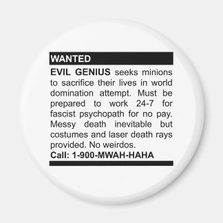 Evil Genius Ad Magnet