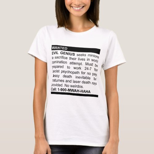 Evil Genius Ad T_Shirt