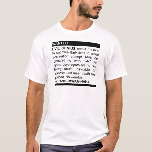 Evil Genius Ad T_Shirt