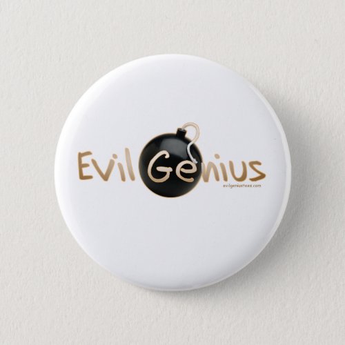 Evil Genius Logo Pinback Button