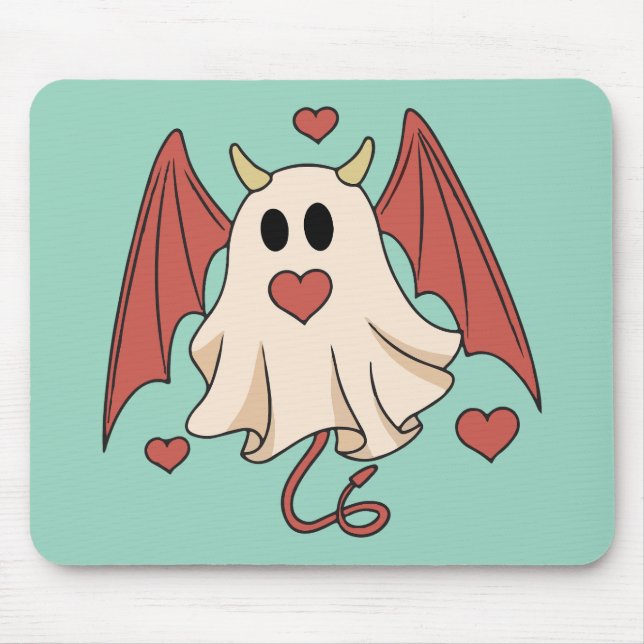 Evil ghost boo mouse pad (Front)