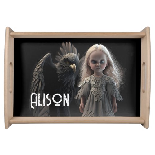 Evil Girls and Pets _ The Eagle _ Personalized Serving Tray