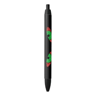 Evil Green Eyes Black Ink Pen
