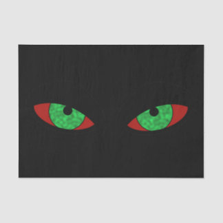 Evil Green Eyes Tissue Paper