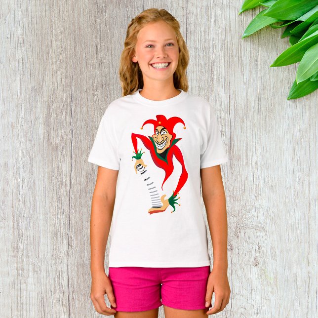 Evil Grinning Jester Joker with Jack-in-the-Box  T-Shirt (Creator Uploaded)
