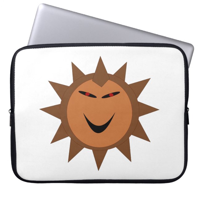 Evil Hedgehog Kawaii Goth Halloween Laptop Bag (Front)