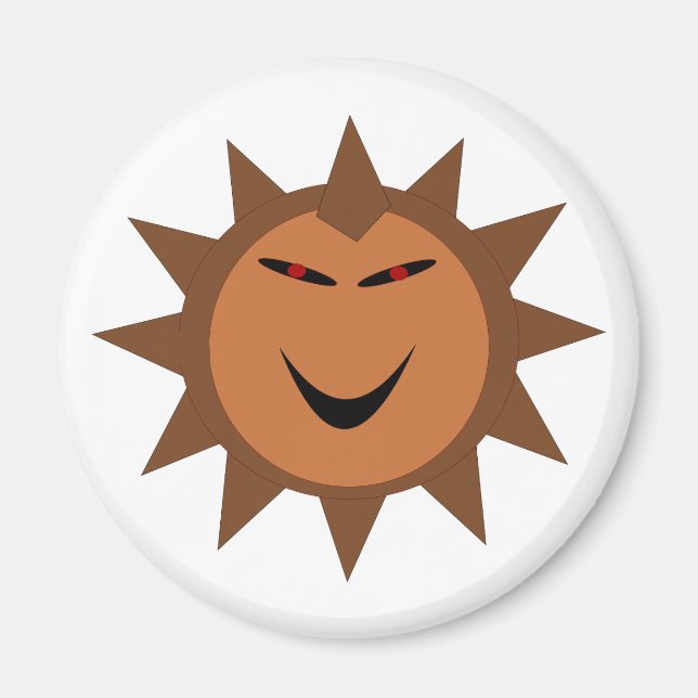 Evil Hedgehog Kawaii Goth Halloween Magnet (Front)