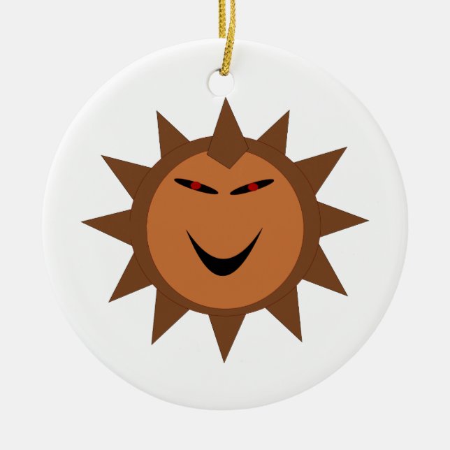 Evil Hedgehog Kawaii Goth Halloween Ornament (Front)