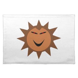 Evil Hedgehog Kawaii Goth Halloween Placemat