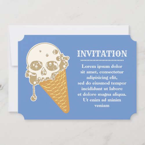 Evil Ice Cream Cone Invitation