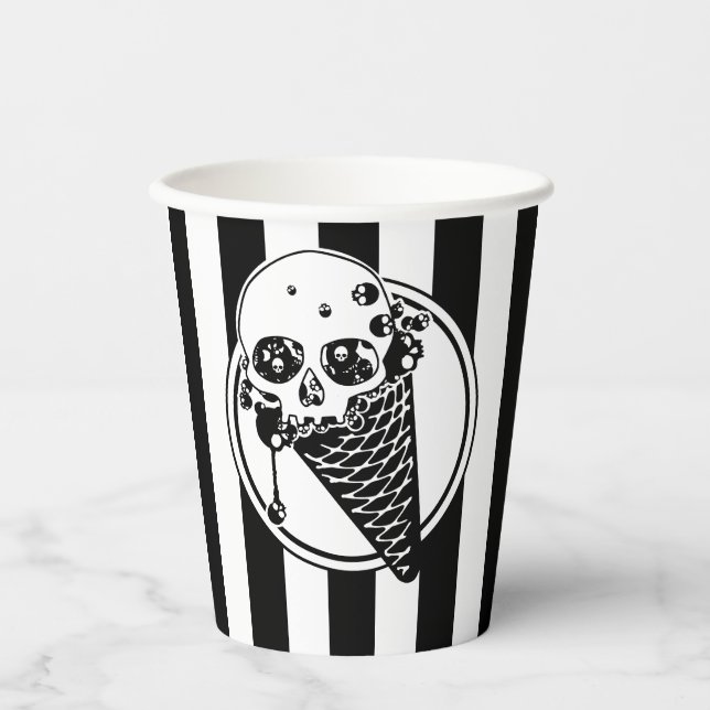 Evil Ice Cream Cone Paper Cups (Front)