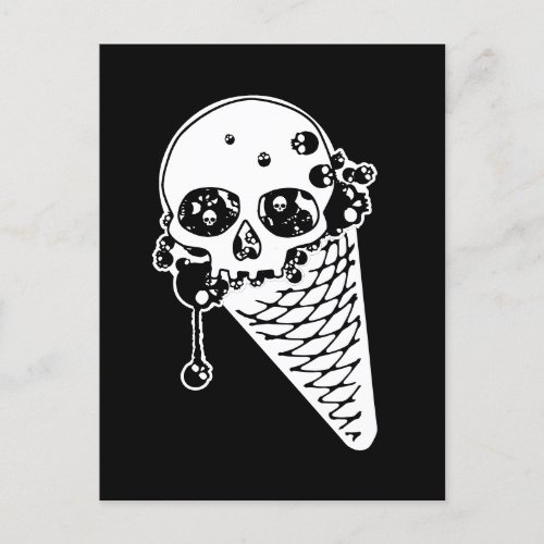 Evil Ice Cream Cone Postcard