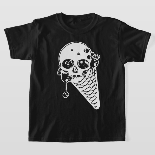 Evil Ice Cream Cone T-Shirt (Laydown)