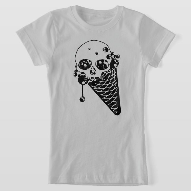 Evil Ice Cream Cone T-Shirt (Laydown)