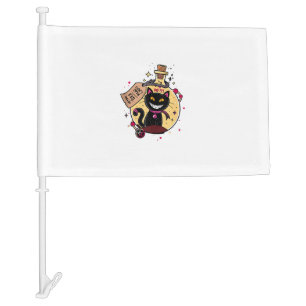 Evil Inside - Fun Cat in a Potion Bottle  Car Flag