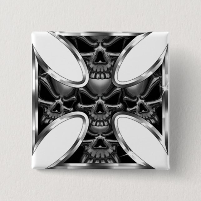 Evil Iron Cross Button (Front)