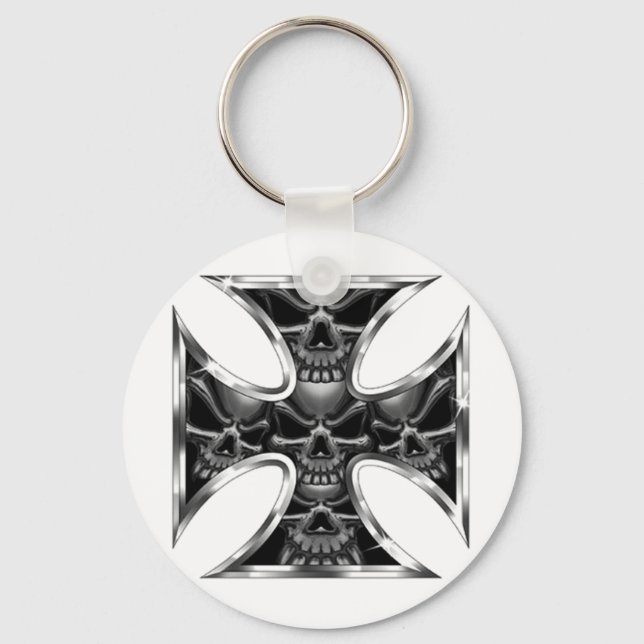Evil Iron Cross Keychain (Front)