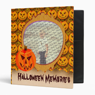 Evil Jack-O-Lantern Customizable 1" Photo Binder