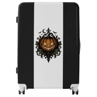Evil Jack O Lantern Gothic Halloween Pumpkin Luggage