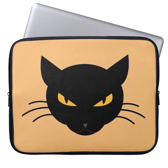 Evil Kitty Laptop Sleeve (Front)