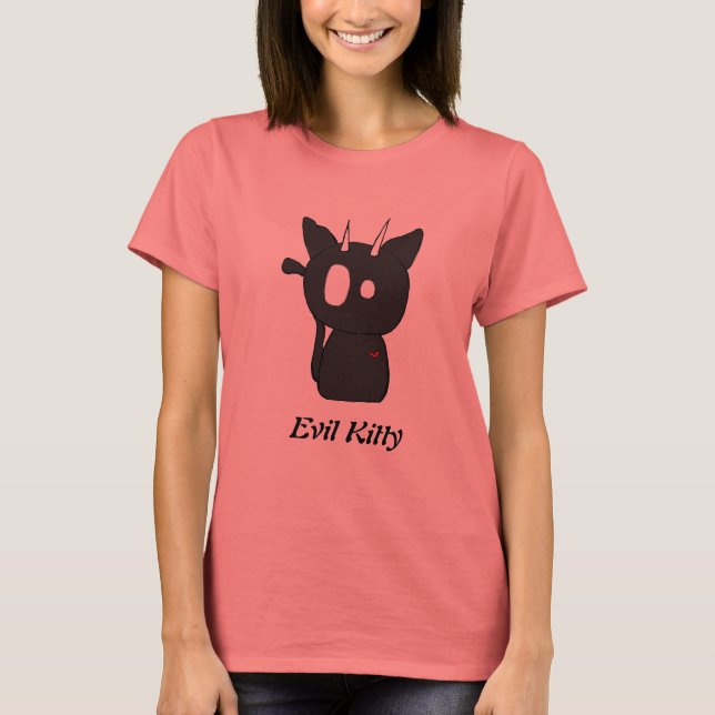 Evil Kitty T shirt (Front)