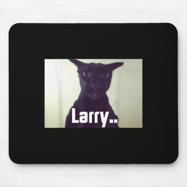 Evil Larry Meme Larry Cat Meme Cursed Memes Brainr Mouse Pad (Front)