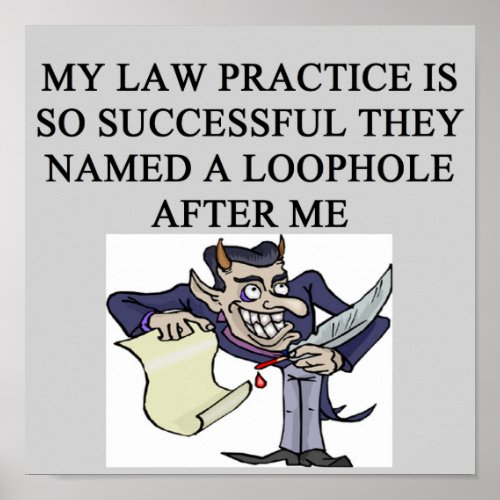 evil lawyer poster