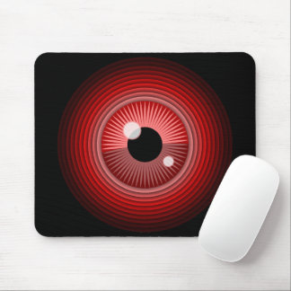 Evil Magic Black Red Eye of the Devil Mouse Pad