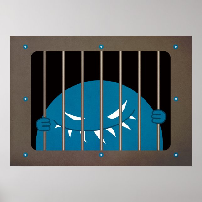 Evil monster horror art poster (Front)