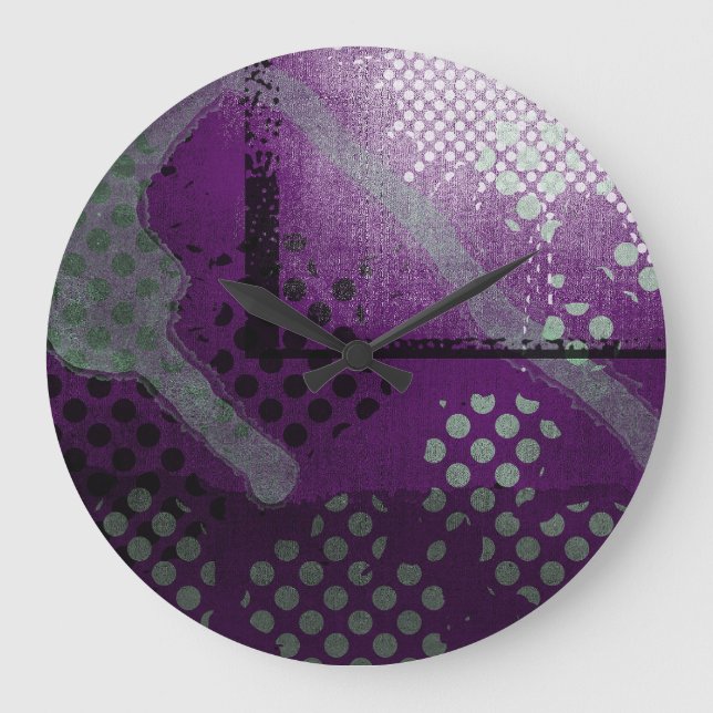 Evil Moon Round Steampunk Wall Clock (Front)