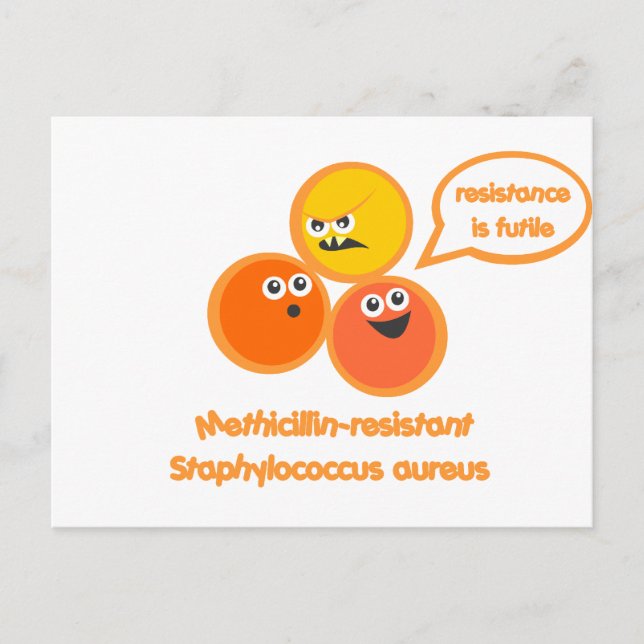 Evil MRSA Postcard (Front)