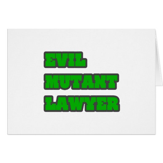 Evil Mutant Lawyer Cards (Front Horizontal)