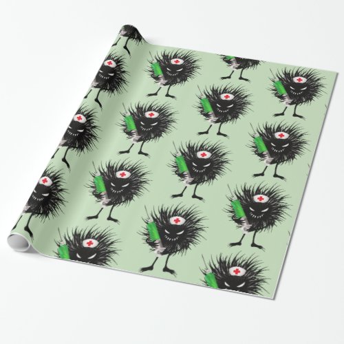 Evil Nurse Meme Dark Humor Funny Medical Wrapping Paper