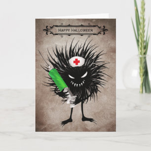 Evil Nurse Monster Art – Gothic Cartoon with Syrin Card