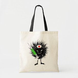Evil Nurse Monster Art – Gothic Cartoon with Syrin Tote Bag