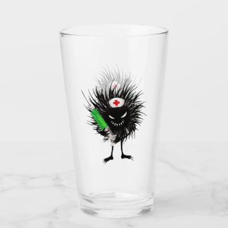 Evil Nurse Monster With Syringe Glass