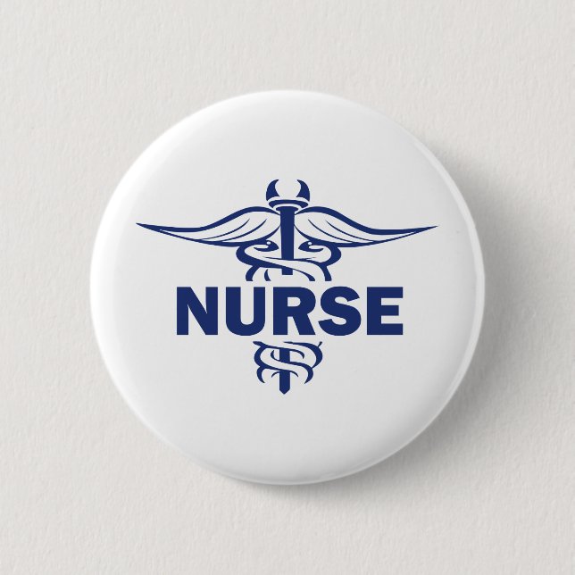 evil nurse pinback button (Front)