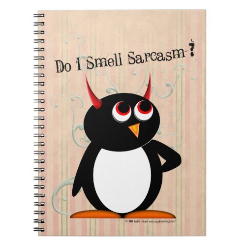 Evil Penguinâ Funny Binder Back to School Notebook