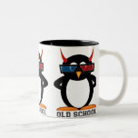 Evil Penguin™ Old School 3d Mug at Zazzle