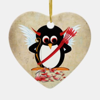 Evil Penguin™ Ornament by audrart at Zazzle