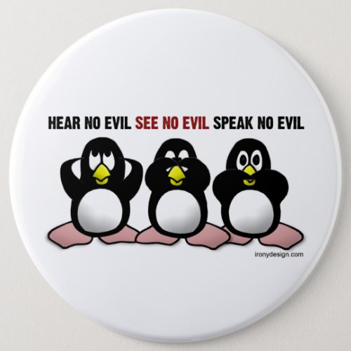 Evil Penguins Pinback Button