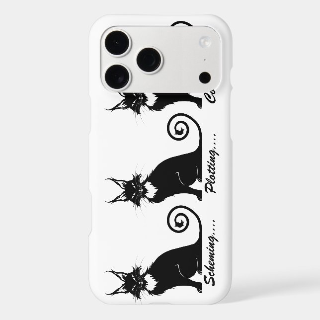 Evil Plotting Cat Trio Iphone Case (Back)