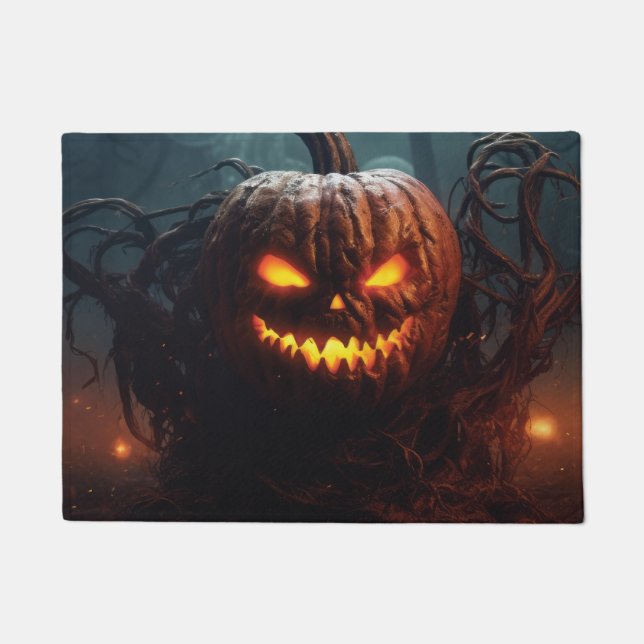 Evil Pumpkin Doormat (Front)