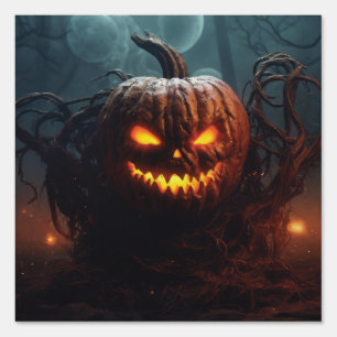 Evil Pumpkin Sign