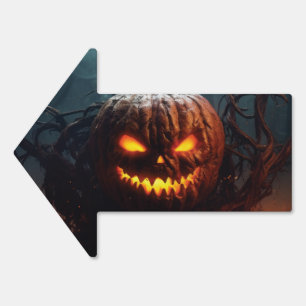 Evil Pumpkin Sign