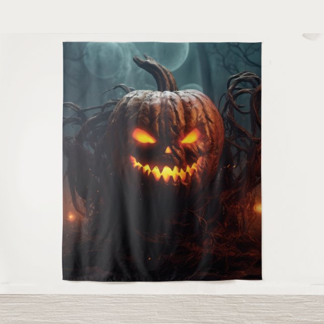 Evil Pumpkin Tapestry (Front)