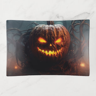 Evil Pumpkin Trinket Tray